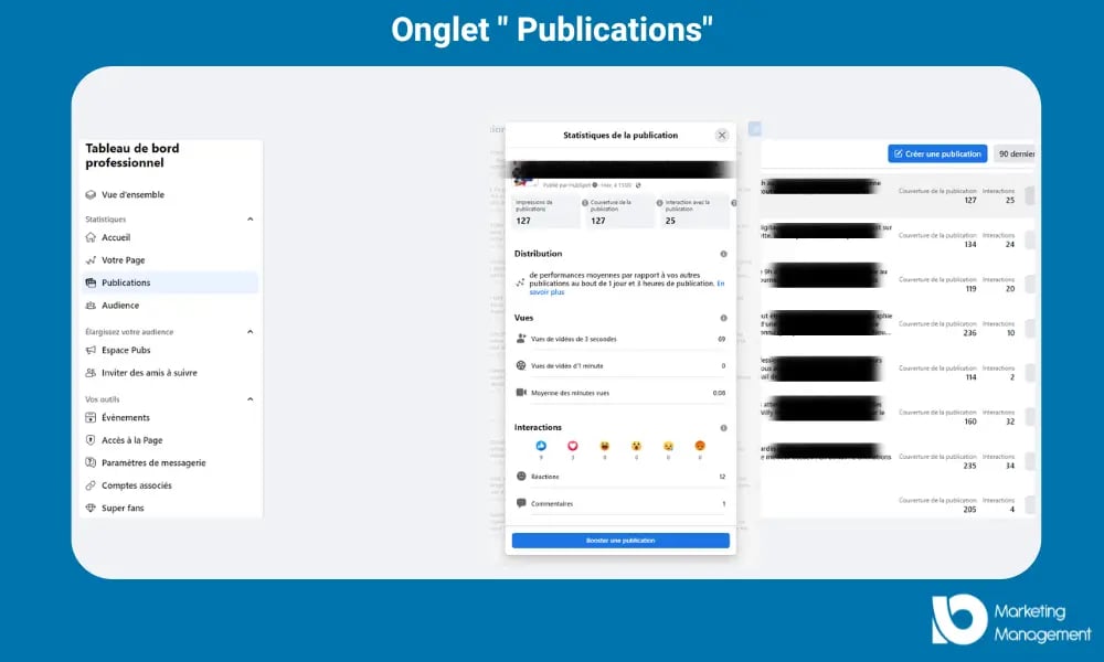 publications statistiques facebook