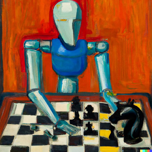 An-oil-painting-by-Matisse-of-a-humanoid-robot-playing-chess