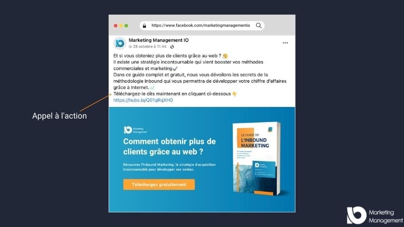 CTA - Publication Facebook