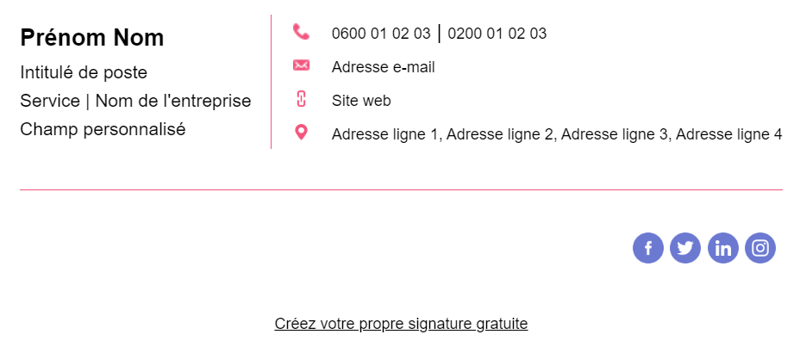 Exemple signature hubspot