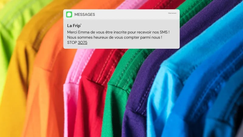 Le SMS de bienvenue