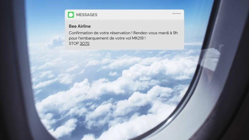 Le SMS de confirmations