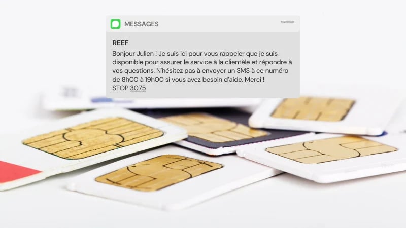 Le SMS service client