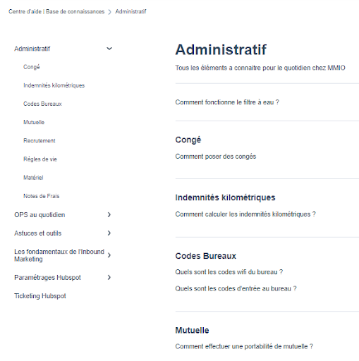 knowledge base par rôle