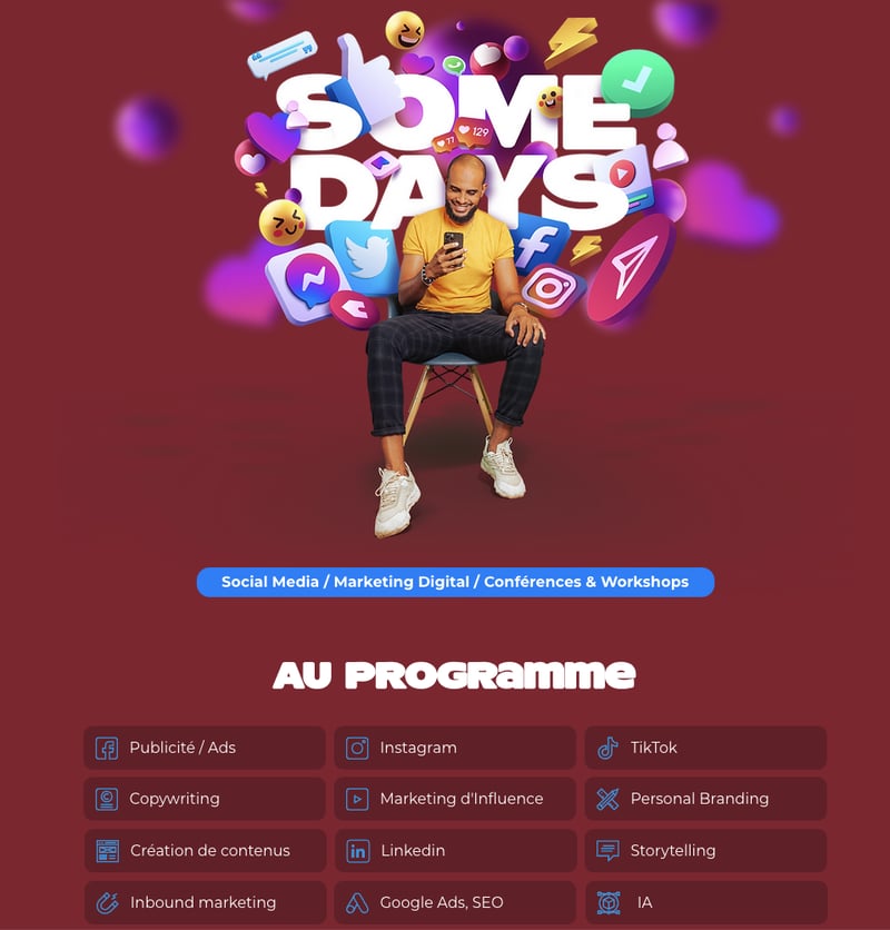 Somedays, evenement marketing reunion