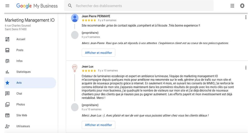 recommandation client reunion