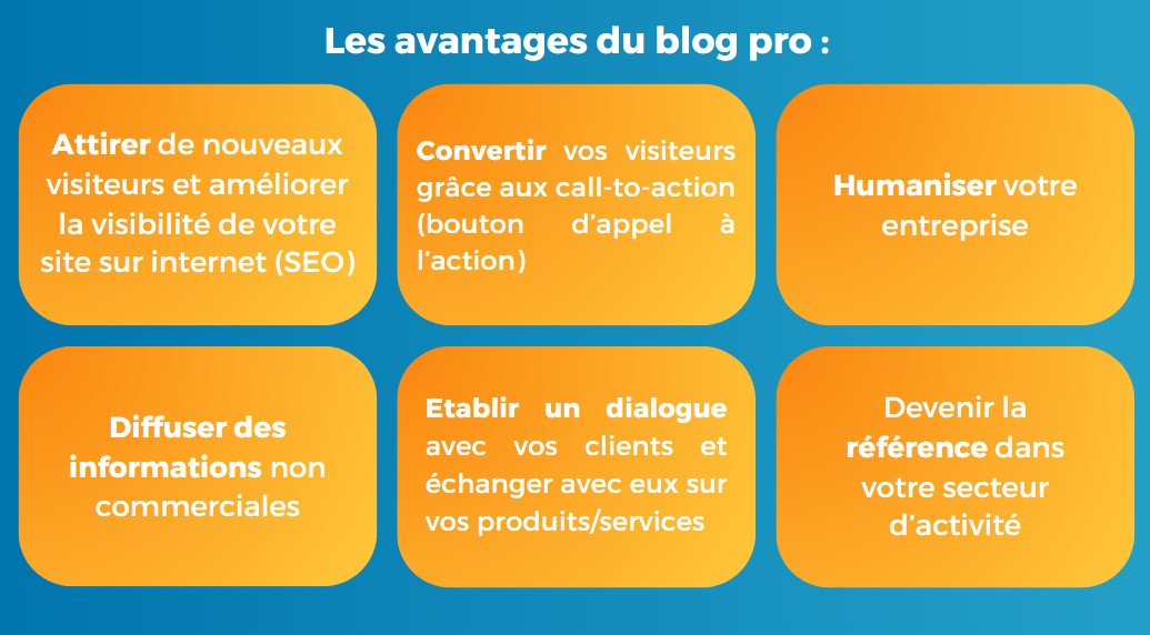 avantages blog pro