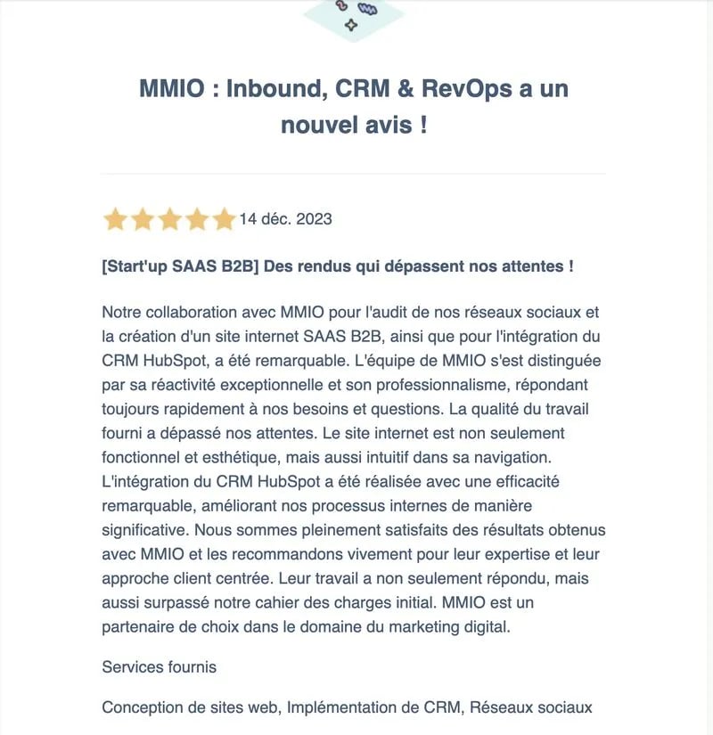 avis client