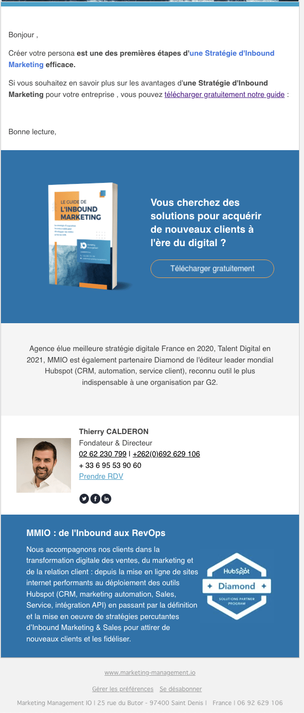email marketing template