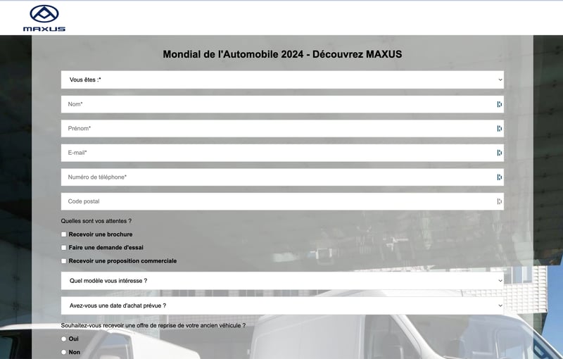 animation commerciale automobile