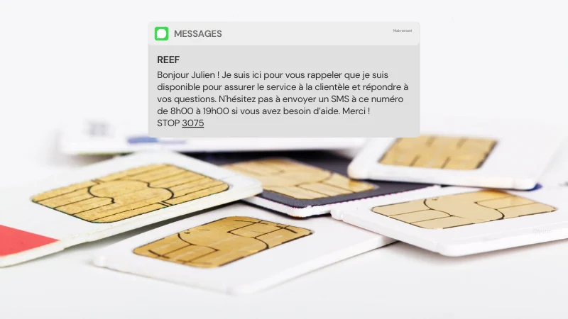 Le SMS service client