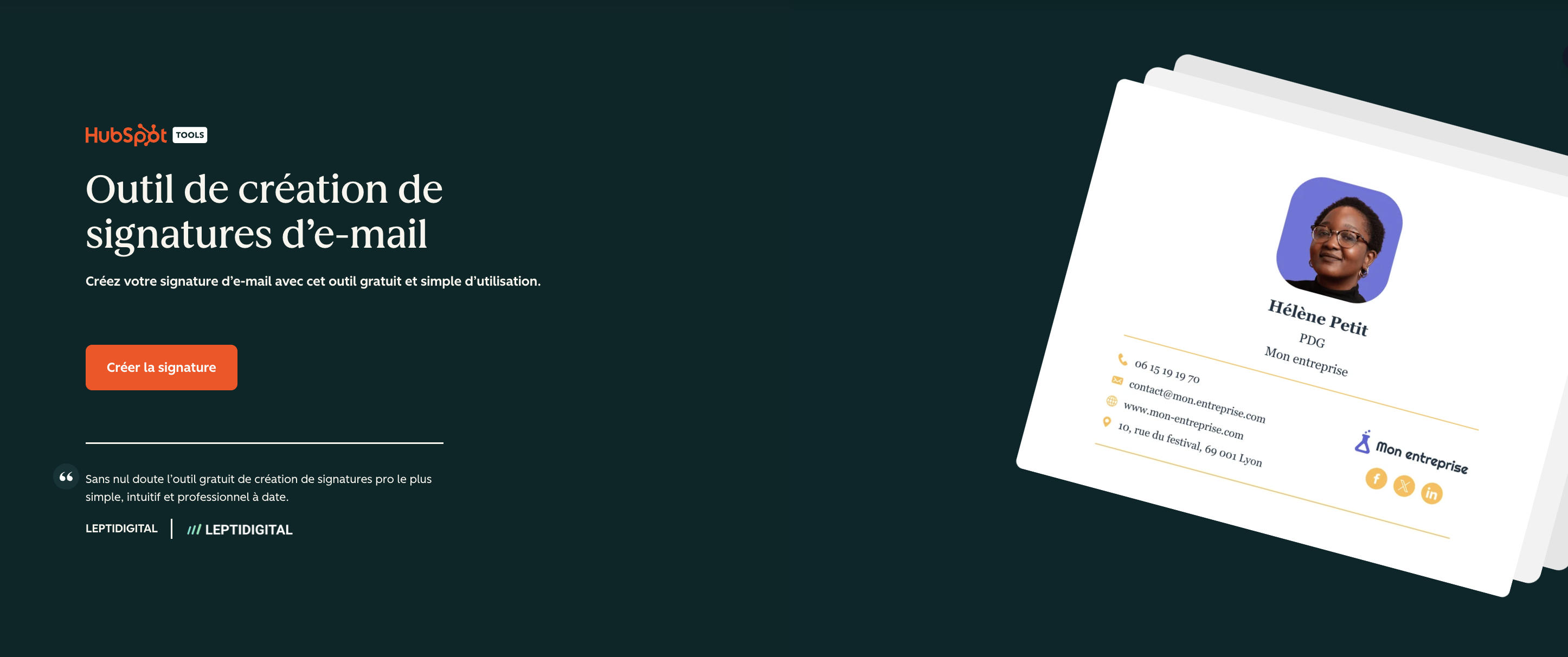 hubspot signature generator